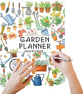 Livre de jardinage | Livre complet de potager | Carnet de suivi d'entretien des de 12 mois pour les amateurs de jardinage