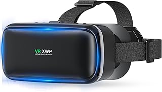 XWP Casque VR, Lunettes De Réalité Virtuelle 3D Pour Téléphones Portables, Avec Lentilles HD Anti-Bleu, Compatible Avec iPhone Et Android (4,7–6,8